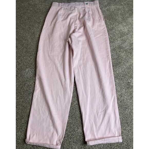 Lucy & Yak Addison Tapered Pants Light Pink Pleated High Waist Size 36 X 32 - Picture 5 of 14